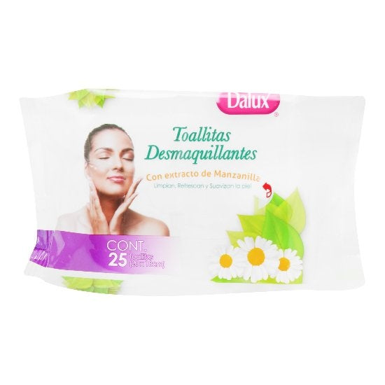 Toallitas Dalux Desmaquillante Manzanilla 25 Piezas 7501192601806