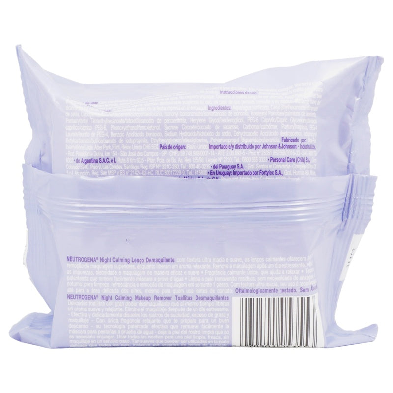 Toallitas Desmaquillante Neutrogena Noche 25 Piezas