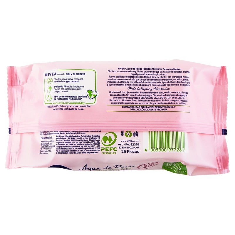 Toallitas Desmaquillantes Nivea Agua De Rosas 4005900977281 7