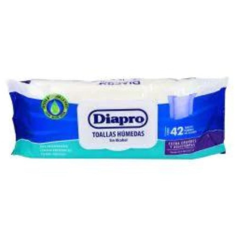 Toallitas Diapro Hum Con Aloe Adulto 42 Piezas 7501943468054