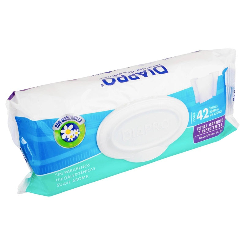 Toallitas Diapro Hum Con Aloe Adulto 42 Piezas 7501943468054 perfil 2
