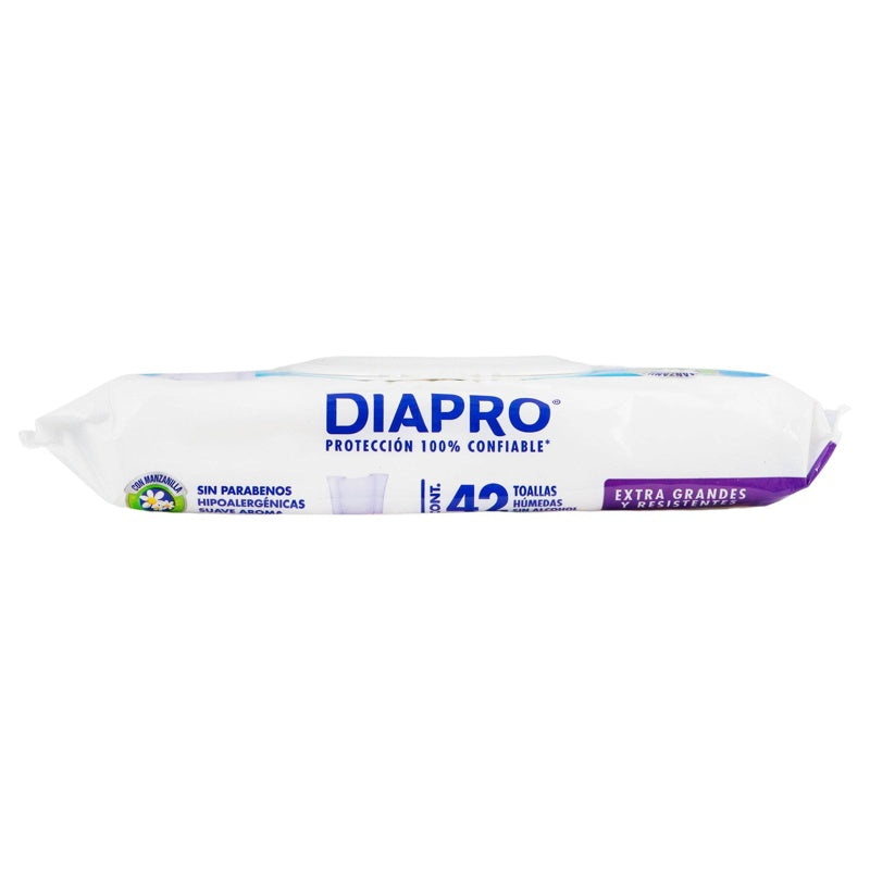 Toallitas Diapro Hum Con Aloe Adulto 42 Piezas 7501943468054 perfil 6