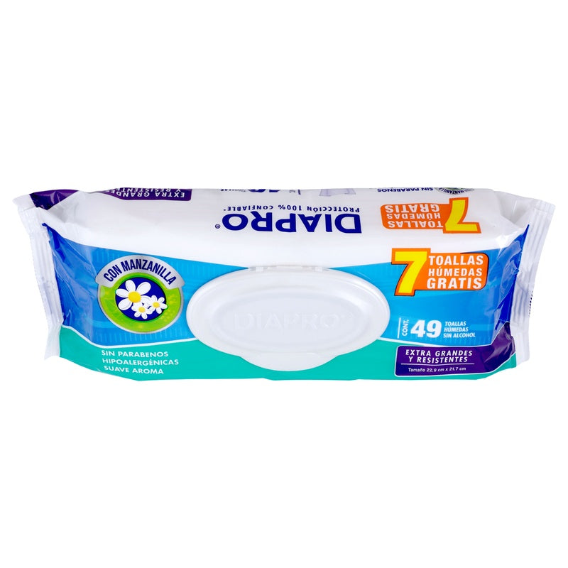 Toallitas Diapro Manzanilla 49 Piezas 7506425638543 perfil 2