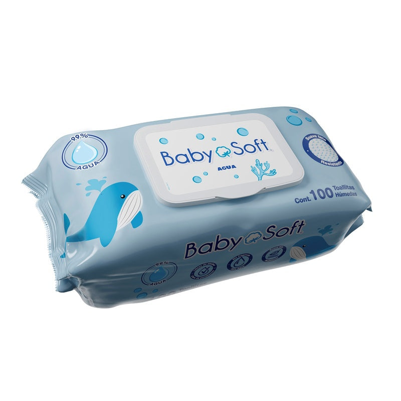 Toallitas Húmedas Baby Soft Agua Con 100 7501028643208 perfil 2