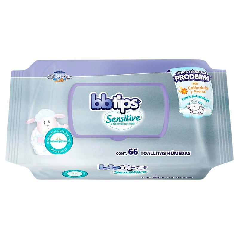 Toallitas Húmedas Bbtips Sensitive 66 Piezas 13117023404 perfil 2