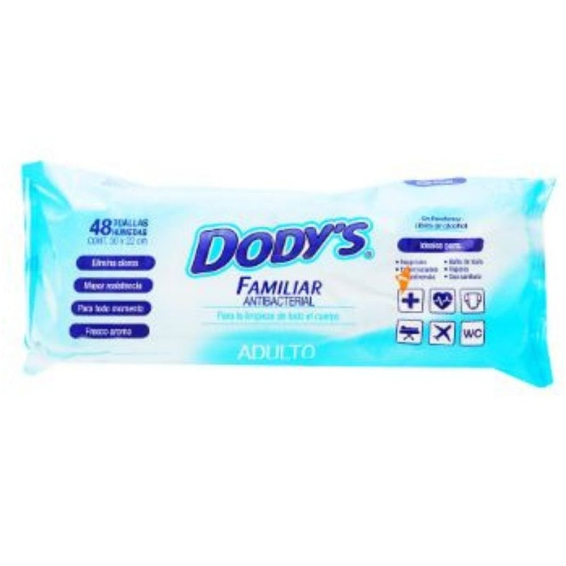 Toallitas Húmedas Dodys Adulto 48 Piezas