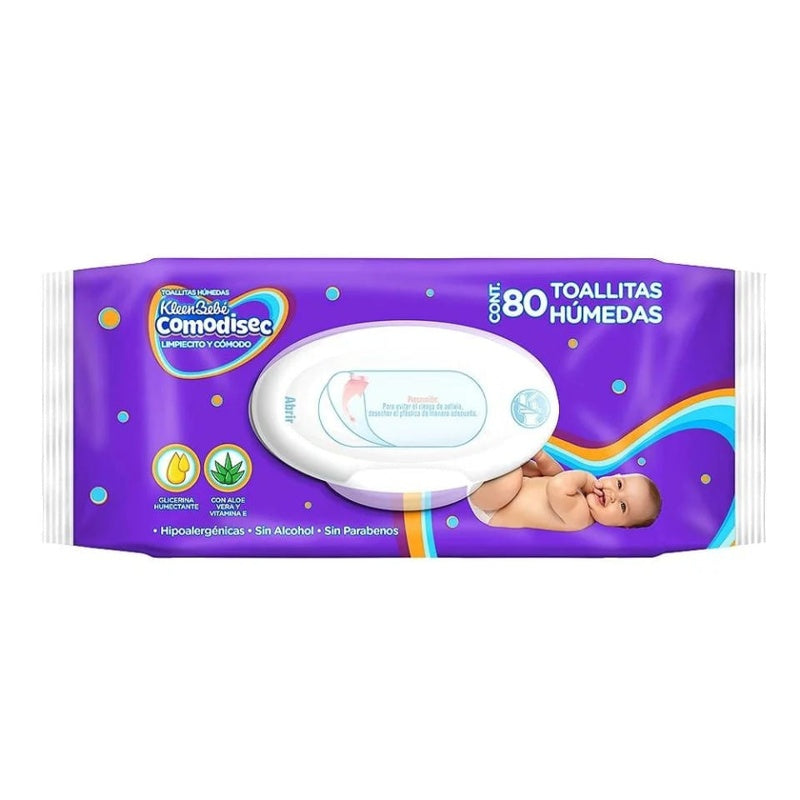 Toallitas Húmedas Kleenbebe Comodisec 80 Piezas 7506425627189