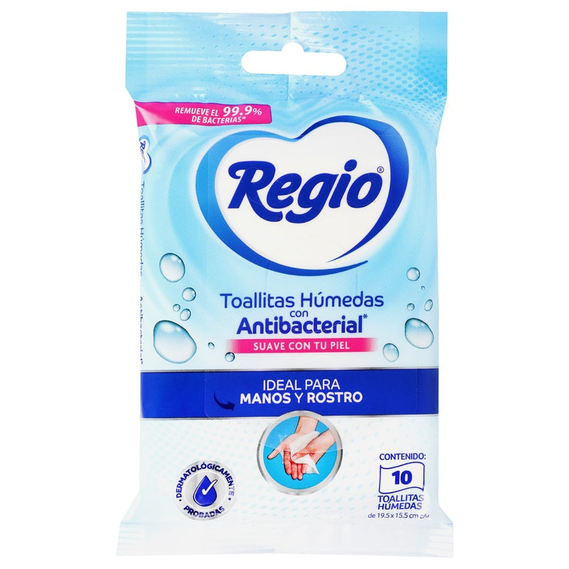 Toallitas Húmedas Regio Antibact Con 10 7501036623926