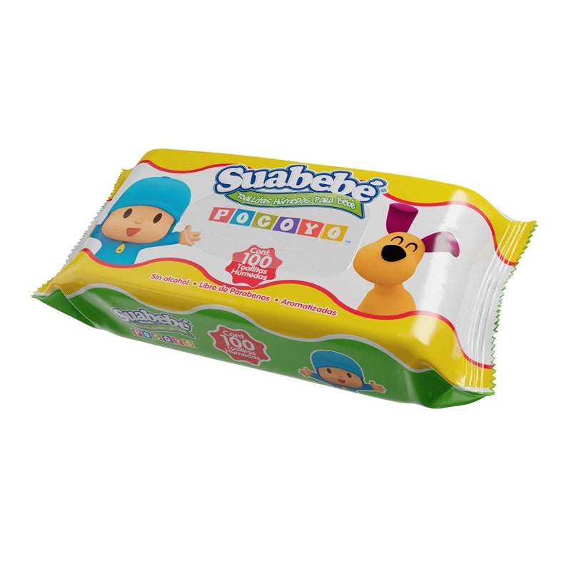 Toallitas Húmedas Suabebe Pocoyo Con 120 Piezas perfil 3