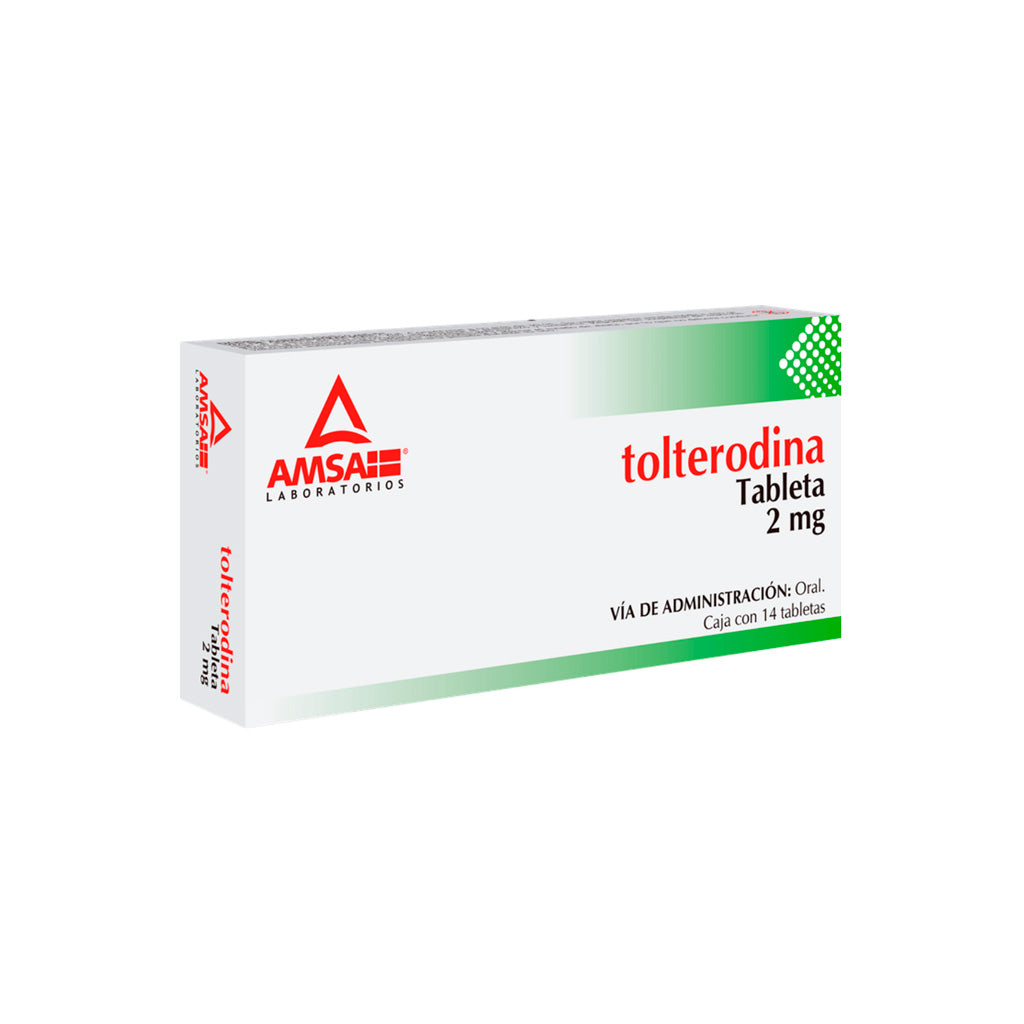 Tolterodina 2 Mg Con 14 Tabletas Amsa 7501349023529