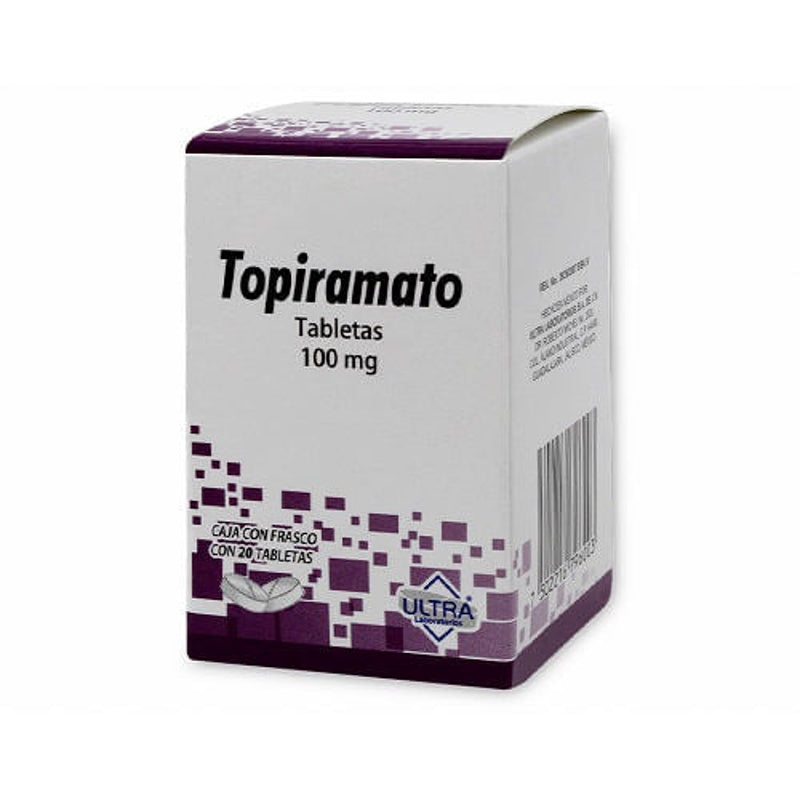 Topiramato 100 Mg Con 20 Tabletas