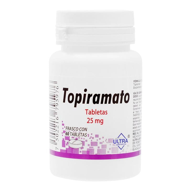 Topiramato 25 Mg Con 60 Tabletas Ultra 5978