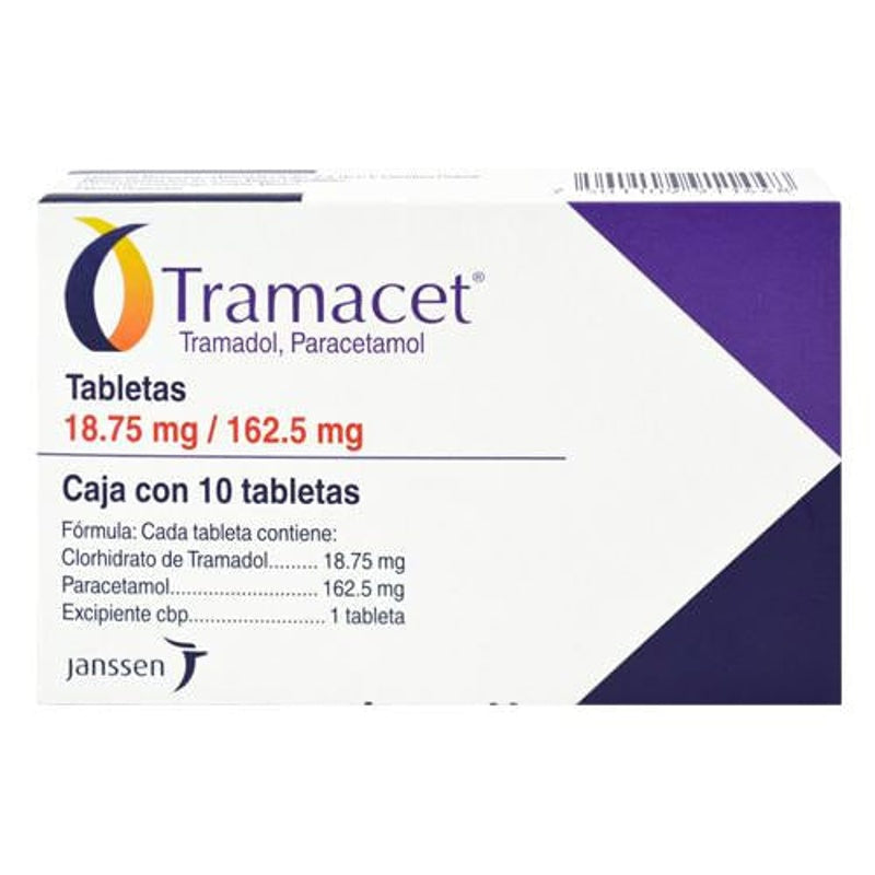Tramacet 18.75 / 162.5 Mg Con 10 Tabletas