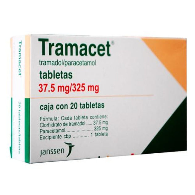 Tramacet 37.5 / 325 Mg Con 20 Tabletas