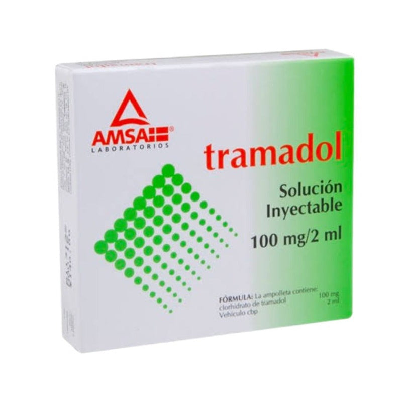 Tramadol 100 Mg / 2 Ml 2 Ml 5 Ampulas Amsa