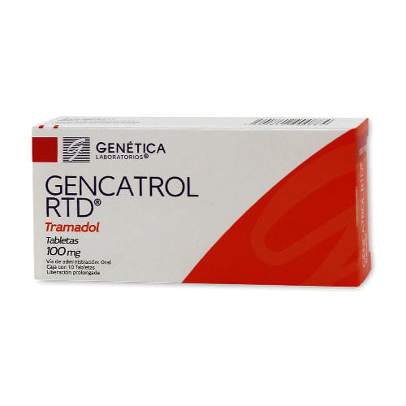 Tramadol 100 Mg Con 10 Tabletas Gencatrol Rtd