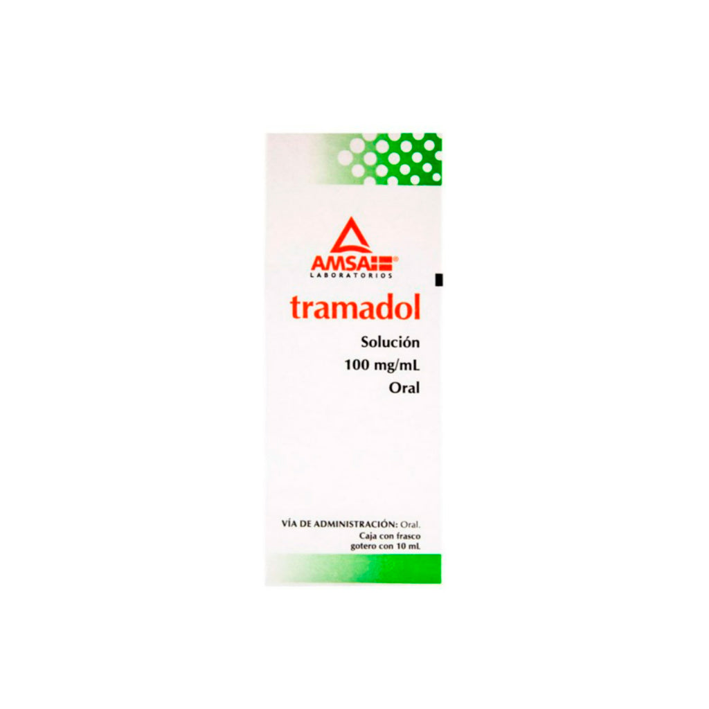 Tramadol 100 Mg / Ml 10 Ml Gotas Amsa 7501349020993
