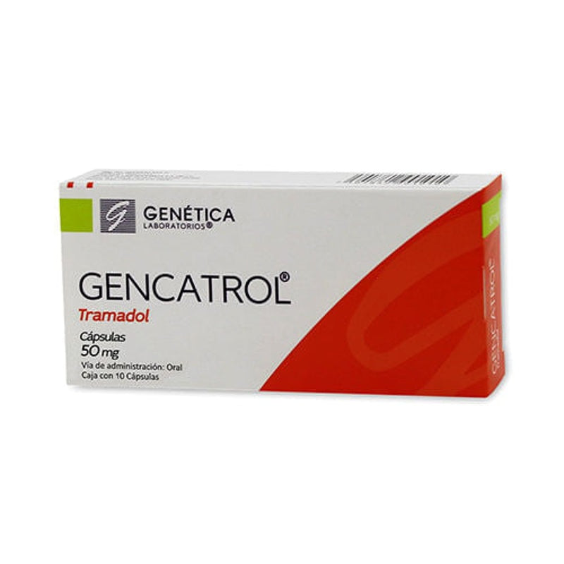 Tramadol 50 Mg Con 10 Capsulas Gencatrol