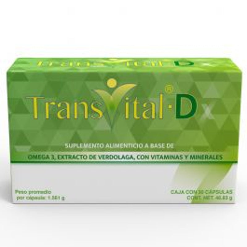 Transvital D 30 Capsulas Suplemento Alimenticio