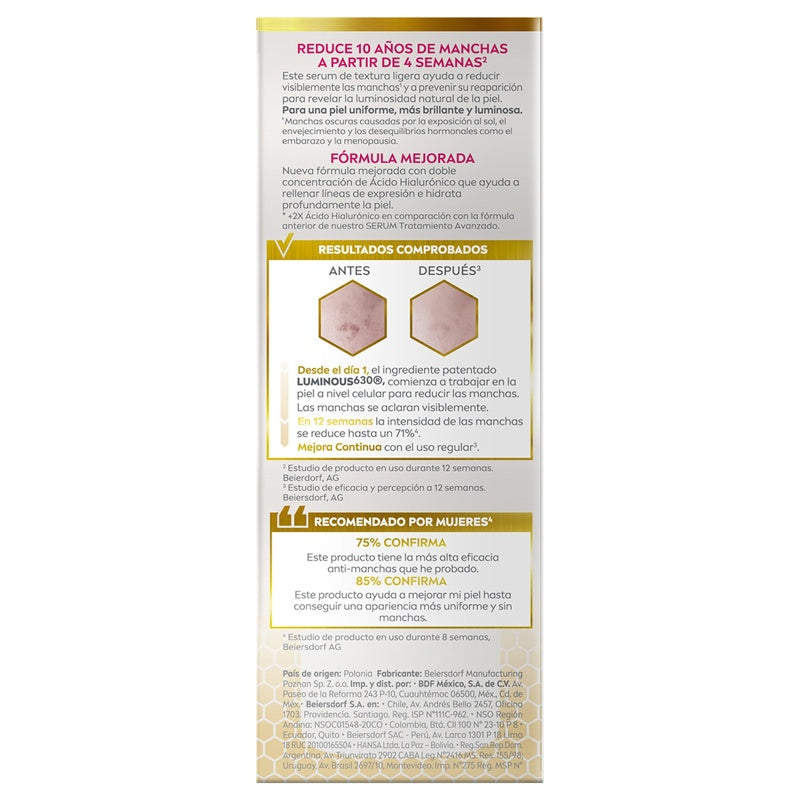 Trat Nivea Luminous 630 Antimanchas 30 Ml