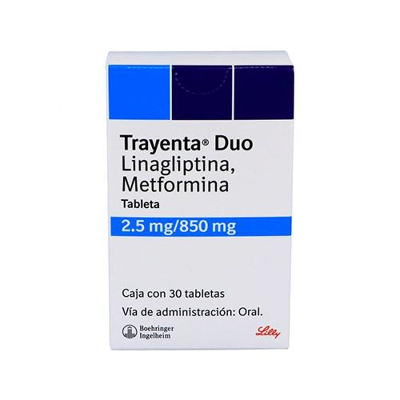 Trayenta Duo 2.5 / 850 Mg Con 30 Tabletas