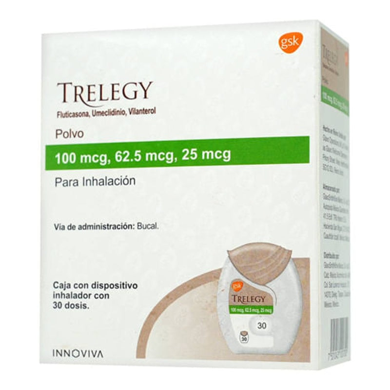 Trelegy 100 / 62.5 / 25Mcg 30 Dosis Polvo Inh