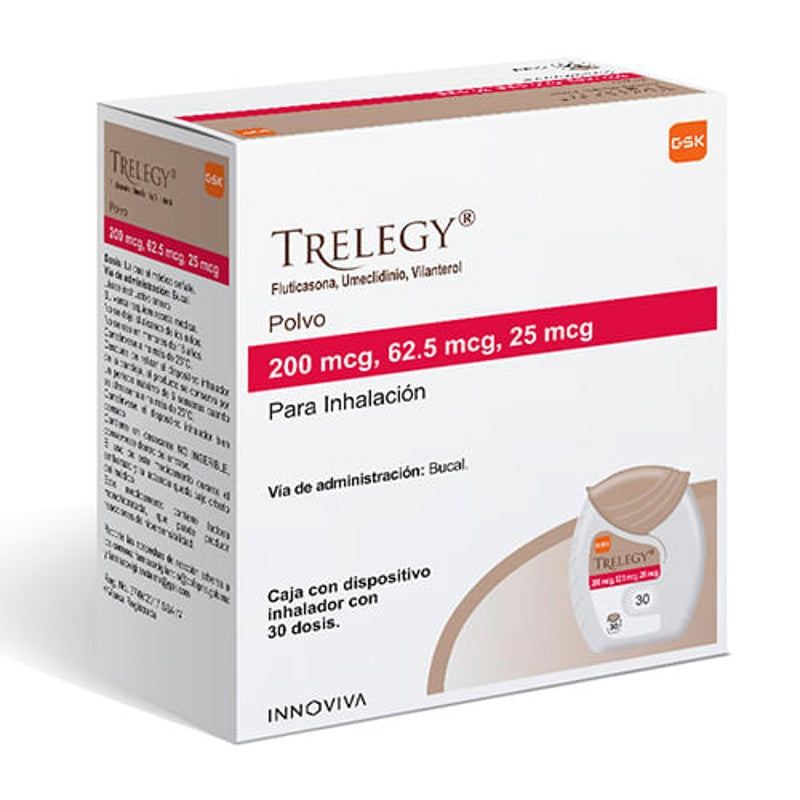 Trelegy 200 / 62.5 / 25Mcg 30 Dosis Polvo Inh