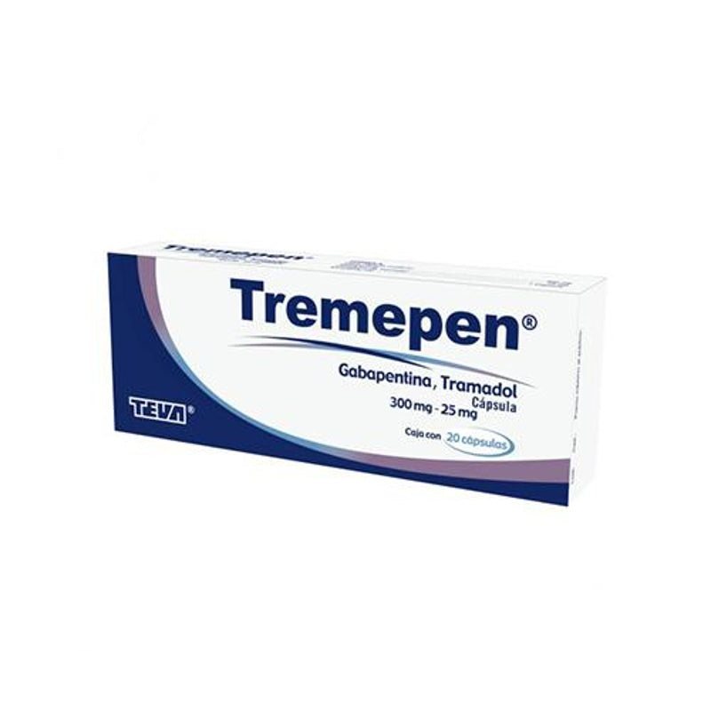 Tremepen 300 / 25 Mg Con 20 Capsulas