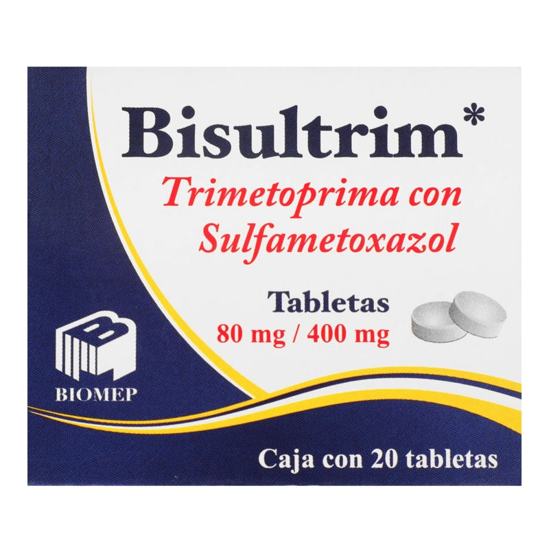Trimetoprima / Sulfametoxazol 400 / 80 Mg Con 20 Tabletas Bisultrim