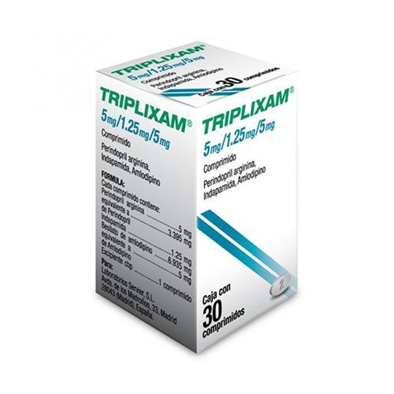 Triplixam 5 / 1.25 / 5 Mg Con 30 Comprimidos