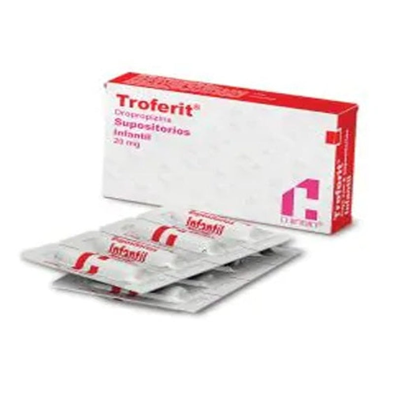 Troferit Infantil 20 Mg 8 Supositorios 7501088575594