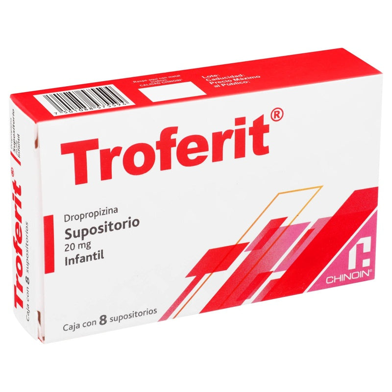 Troferit Infantil 20 Mg 8 Supositorios 7501088575594 perfil 3