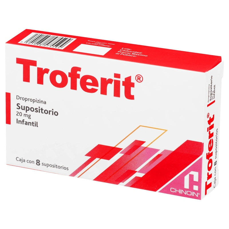 Troferit Infantil 20 Mg 8 Supositorios 7501088575594 perfil 4