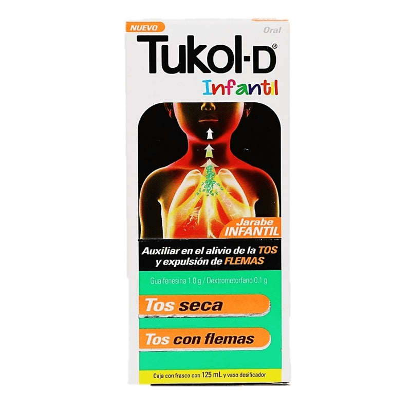 Tukol D Infantil 1 / 0.1 Gr / 100 Ml 125 Ml Jarabe