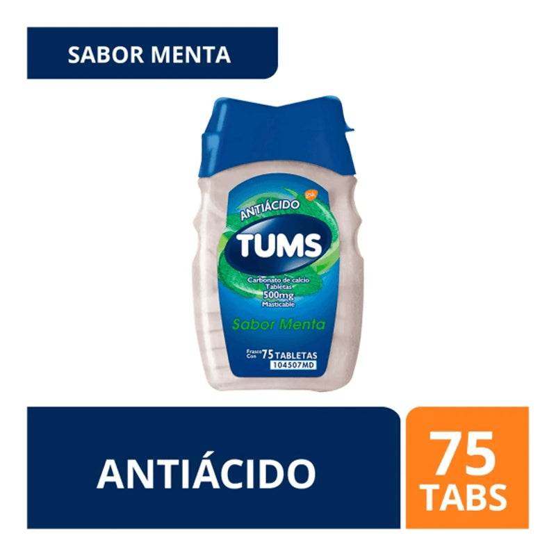 Tums Extra 500 Mg Con 75 Tabletas