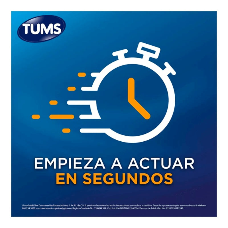 Tums Extra 500 Mg Con 75 Tabletas