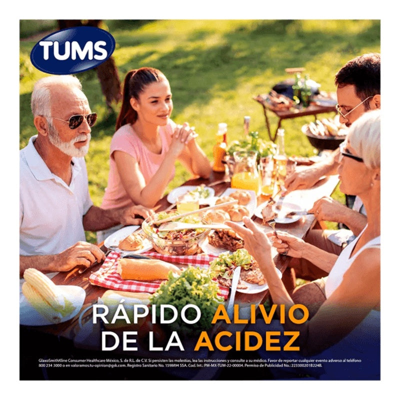 Tums Extra 500 Mg Con 75 Tabletas
