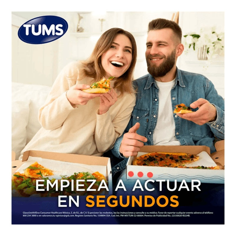 Tums Extra 500 Mg Con 75 Tabletas