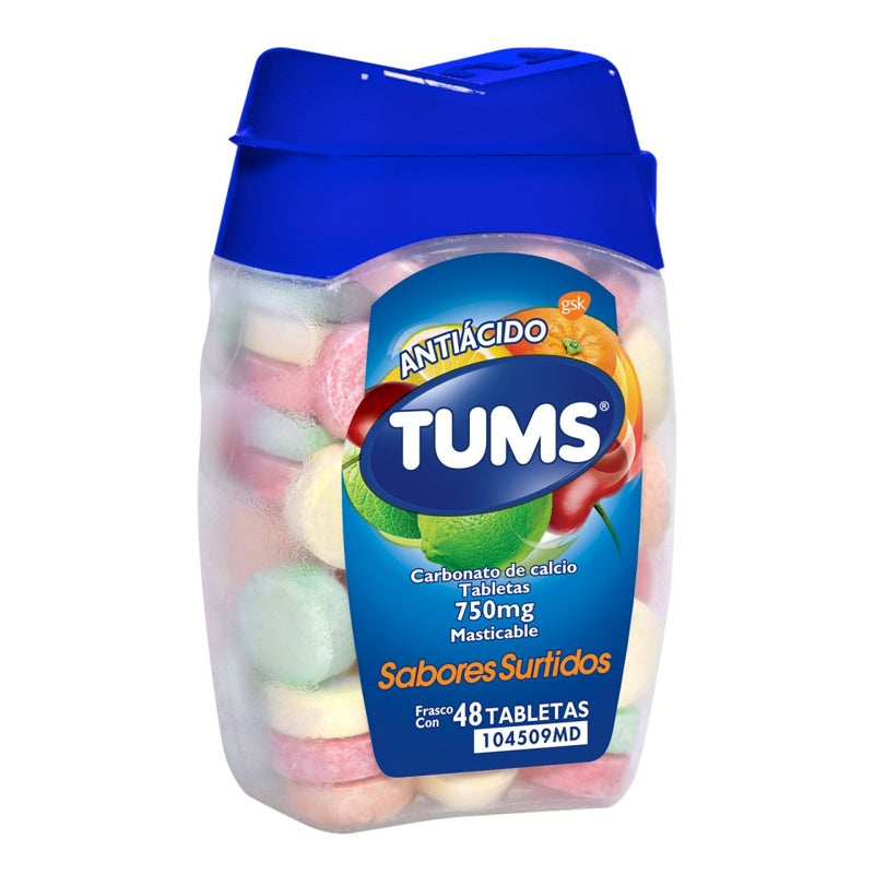 Tums Extra 750 Mg Con 48 Tabletas Mast