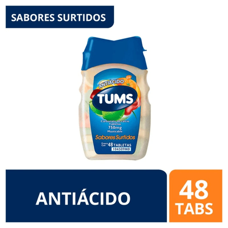 Tums Extra 750 Mg Con 48 Tabletas Mast