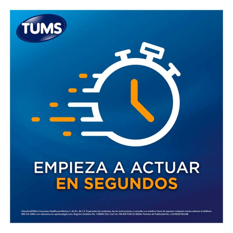 Tums Extra 750 Mg Con 48 Tabletas Mast