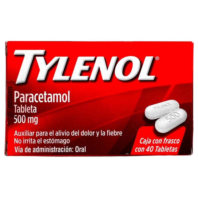 Tylenol 500 Mg Con 40 Tabletas