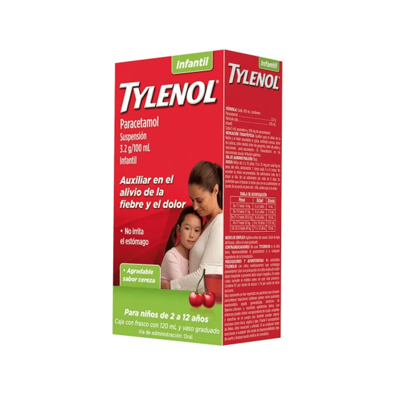 Tylenol Cereza 160 Mg / 5 Ml Infantil 120 Ml Solución