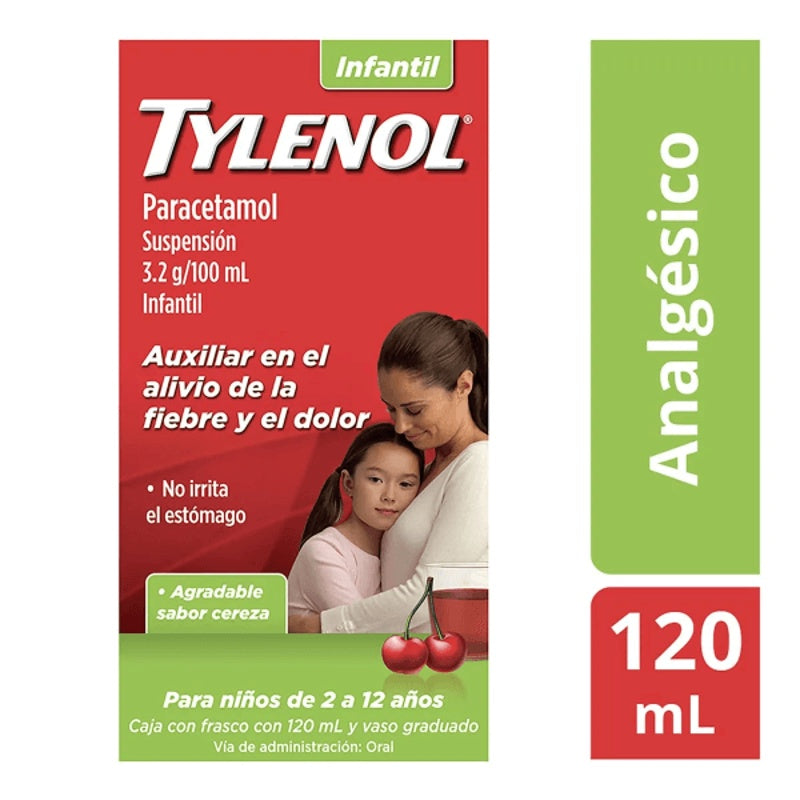 Tylenol Cereza 160 Mg / 5 Ml Infantil 120 Ml Solución
