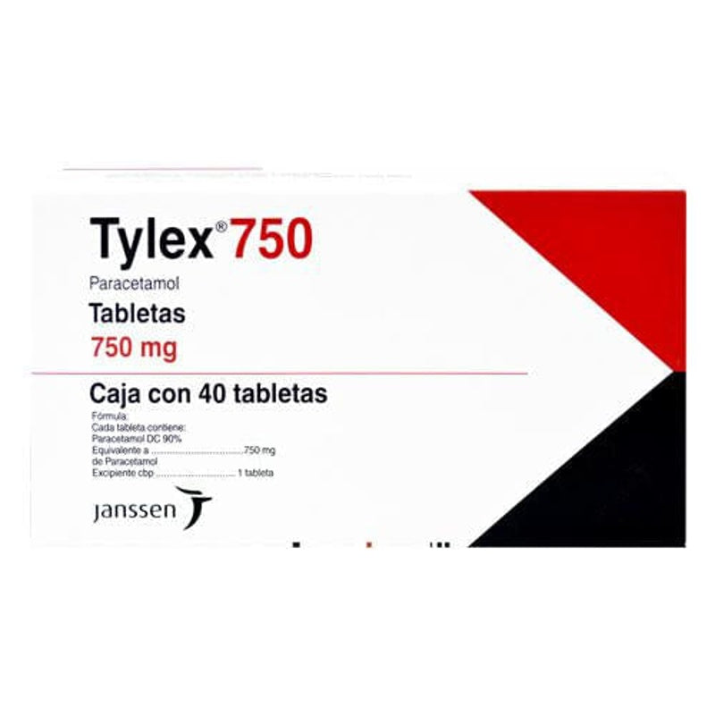 Tylex 750 Mg Con 40 Tabletas