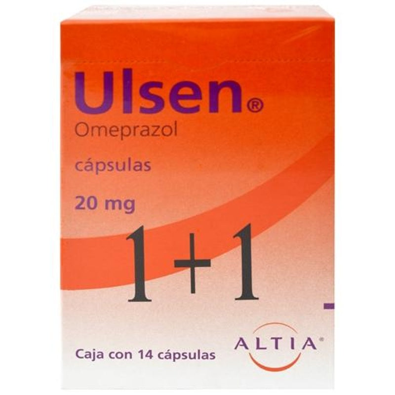 Ulsen 20 Mg Con 14 Capsulas