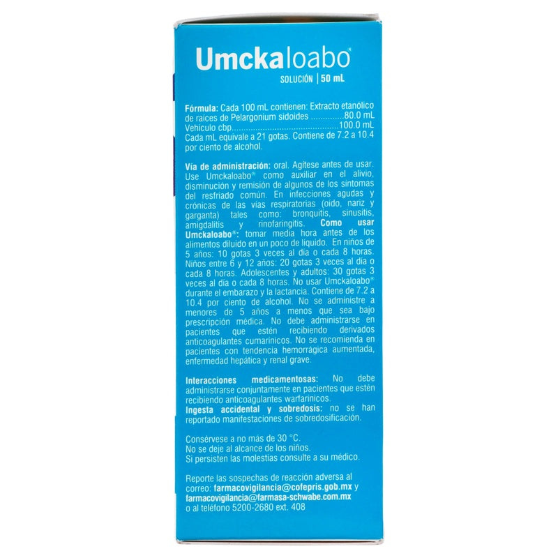 Umckaloabo 20 Mg / 7.5 Ml 50 Ml Solución