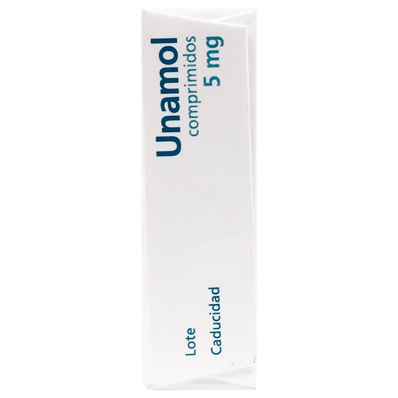 Unamol 5 Mg Con 30 Comprimidos 7501314704750 perfil 4