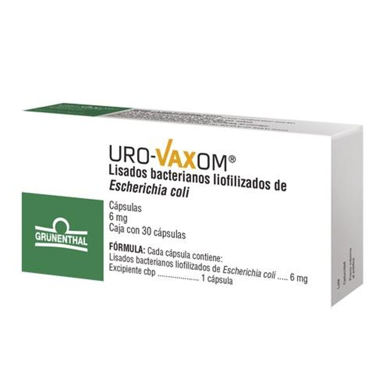 Uro Vaxom 6 Mg Con 30 Capsulas