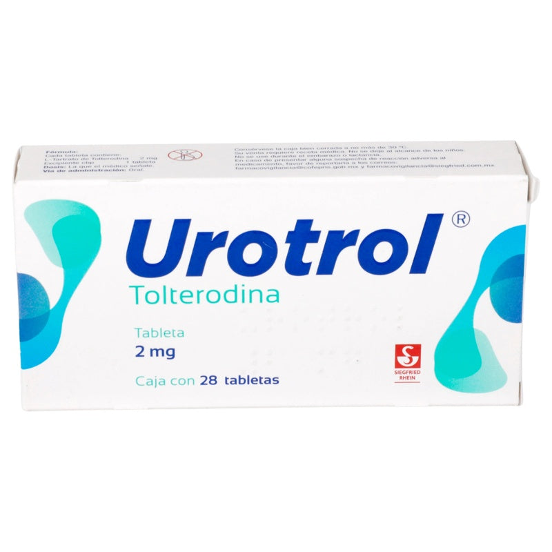 Urotrol 2 Mg Con 28 Tabletas